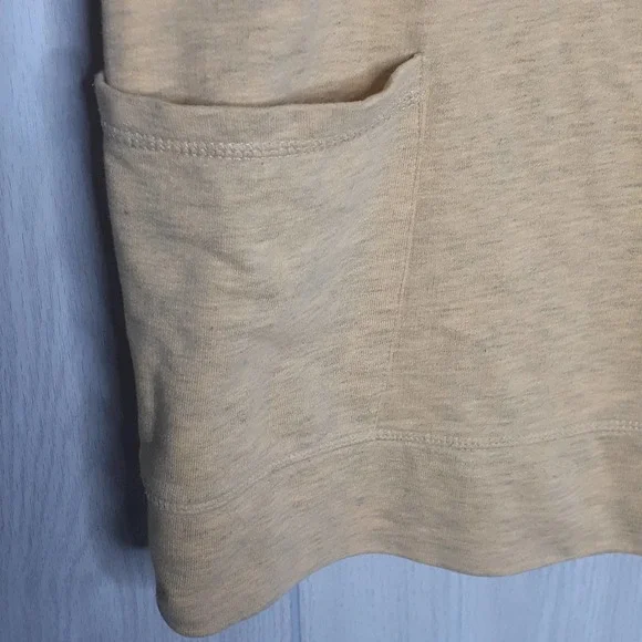 Soft Surrounding Hooded Sweatshirt Yellow Gray Pocket Size M/L - Picture 5 of 7